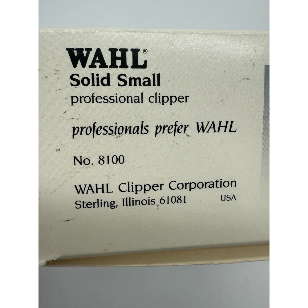 Vintage Wahl Solid‎ Small Electric Clipper Model 8100 DS W/Original Box USA